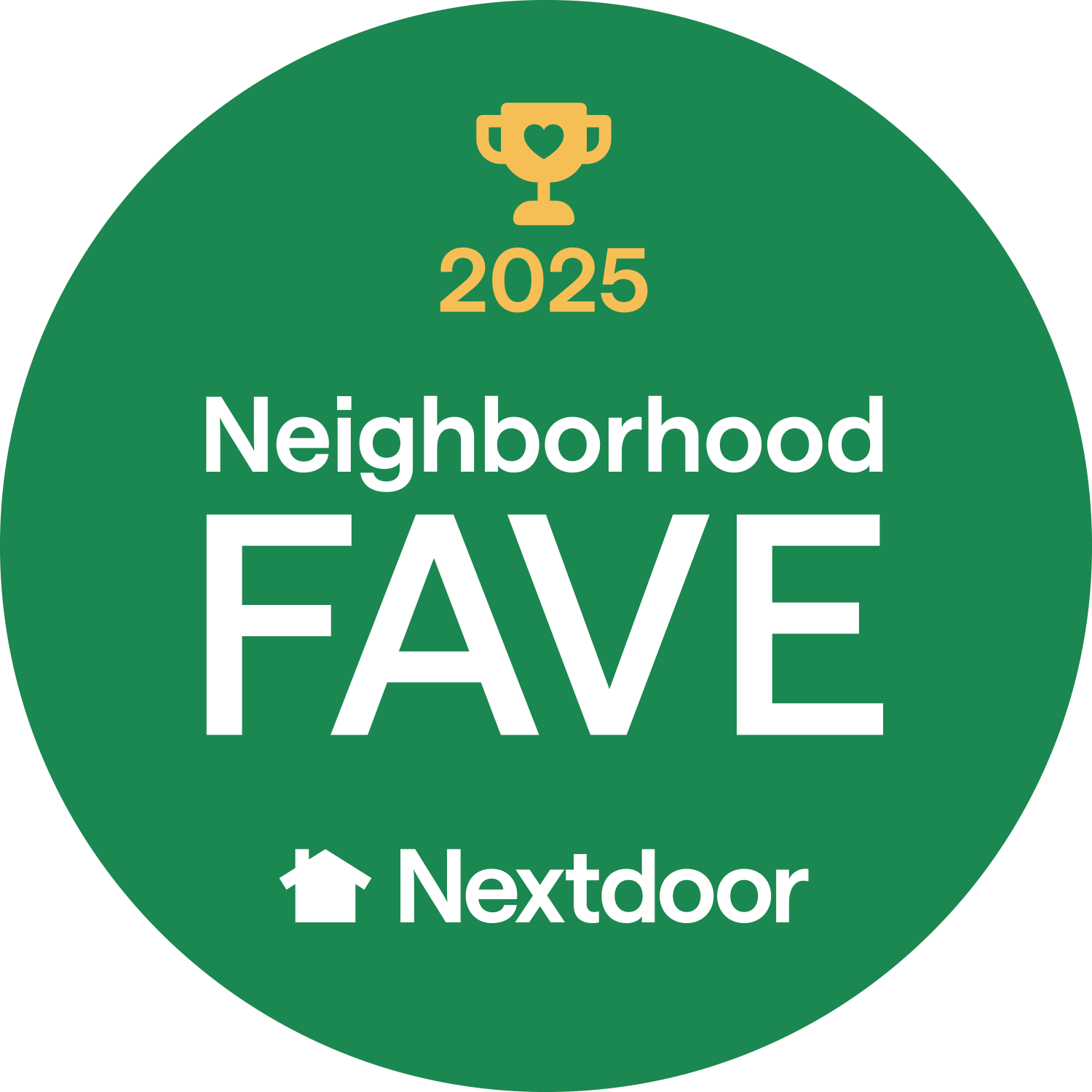 Nextdoor Neighborhood Fave 2025 Winner